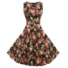 Vintage Swing Dress for Women 1950S 60S Retro Garden Party Picnic Dresses - Roja Store
