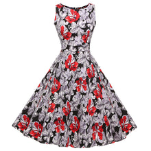 Vintage Swing Dress for Women 1950S 60S Retro Garden Party Picnic Dresses - Roja Store