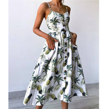 New Summer Dress Sexy Floral Beach Dress Printed Sunflower Vestido Plus Size Dresses For Women - Roja Store